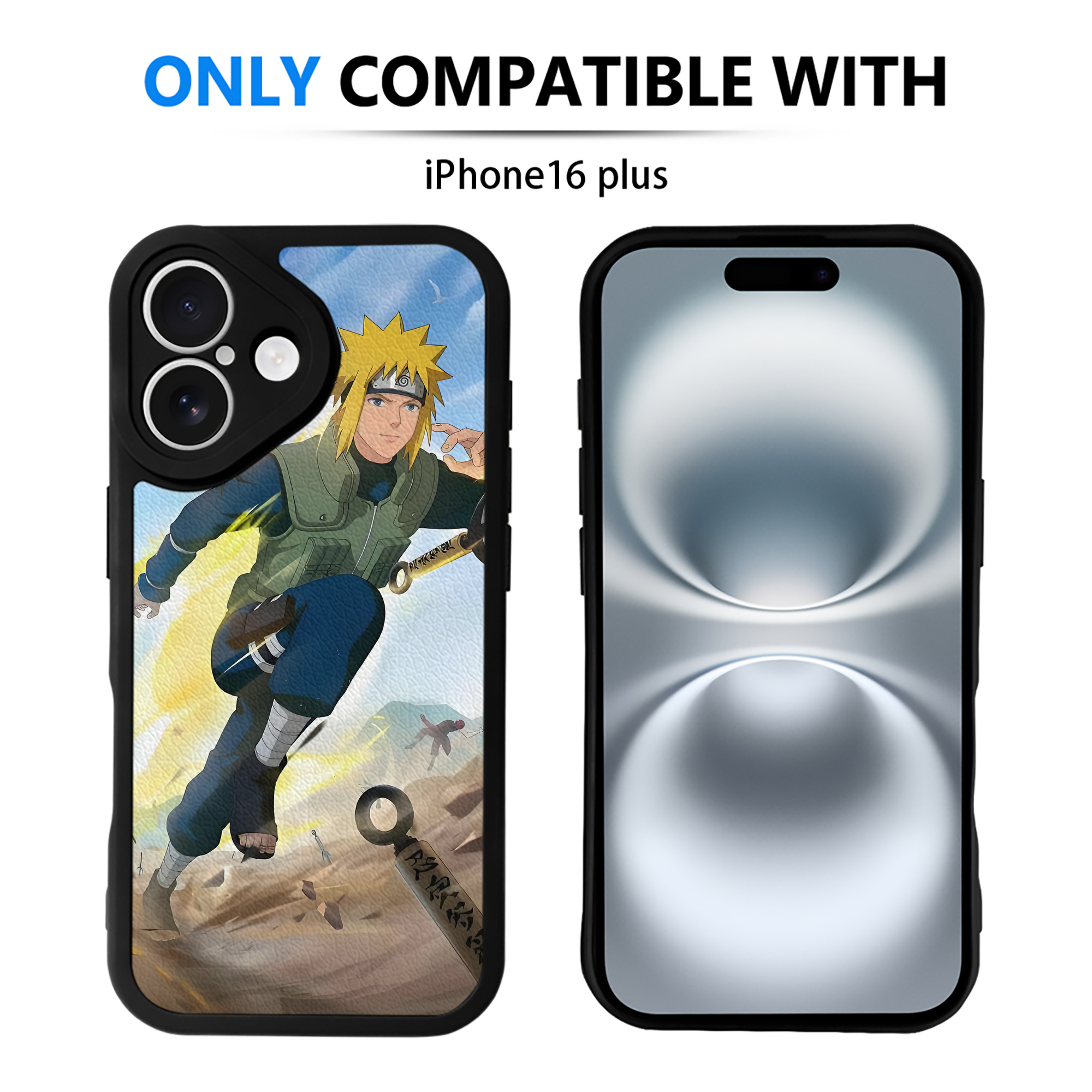 （画像用） NARUTO -ナルト- NARUTO -ナルト- 疾風伝 【iPhone 16シリーズ対応】シリコンスマホケース（レザー調） 材質：シリコン